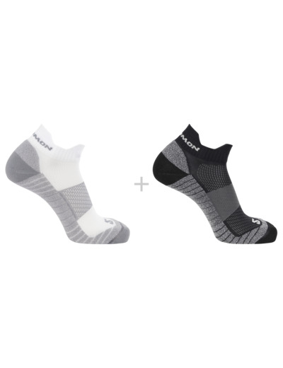 Aero Ankle 2-Pack Black White