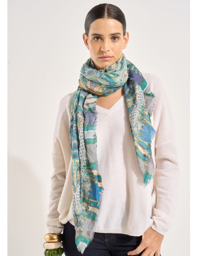 Foulard carré imprimé
