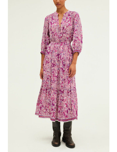 Robe longue et fluide à fleurs - STEPHANN