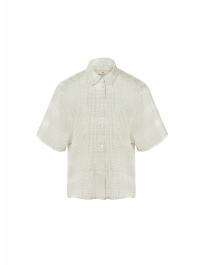 Chemise carreau ecru