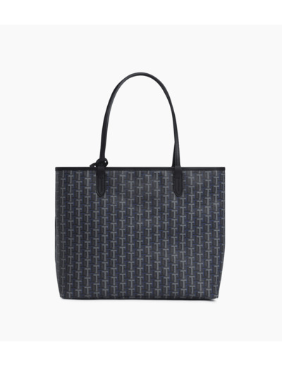 Grand sac cabas horizontal Camille en toile enduite