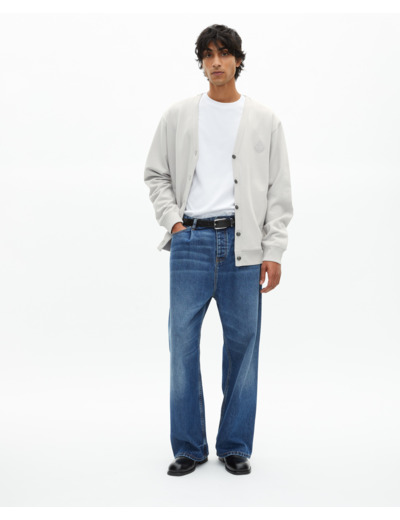 Cardigan boutonné en jersey gris light grey