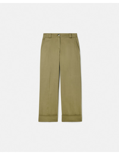 Pantalon fluide kaki