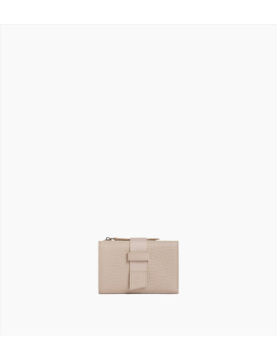 Porte cartes Noah en cuir grain buffle et cuir lisse