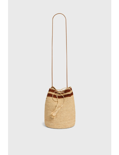 Sac seau en raphia - AMALIA