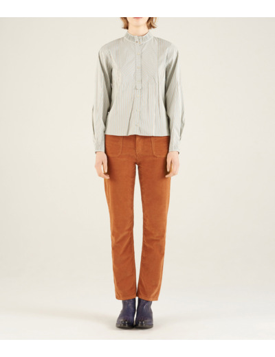 Chemise cafe au lait