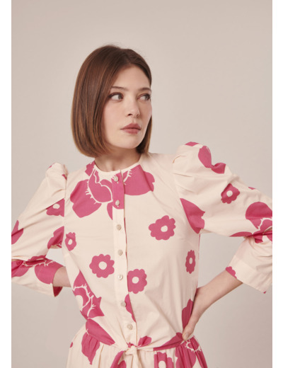 Chemise Cleo Champagne en Coton Équitable