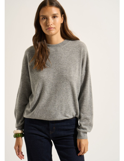 Pull col rond 100% cachemire