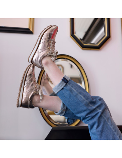 Basket Femme Saza Dorée