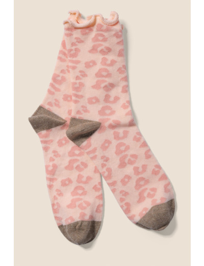 Chaussettes léopard adulte