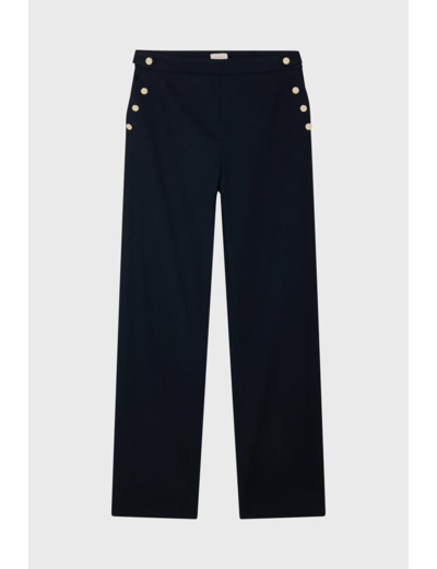 Pantalon droit à pont - CASSANDRA