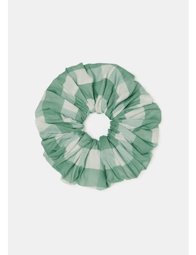 Chouchou vert en vichy