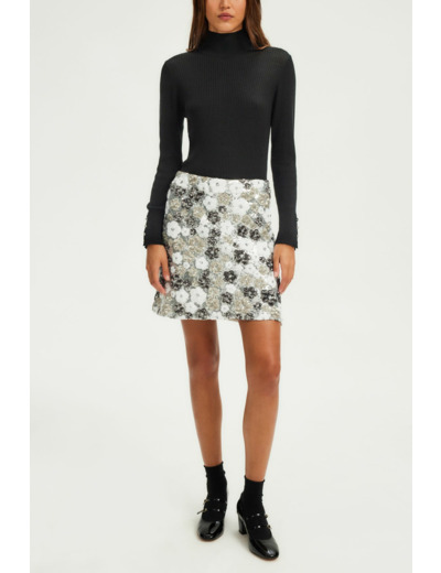 Jupe courte à sequins - CHAYNESE