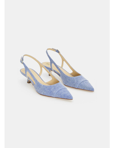 Escarpins Kaia bleus en denim