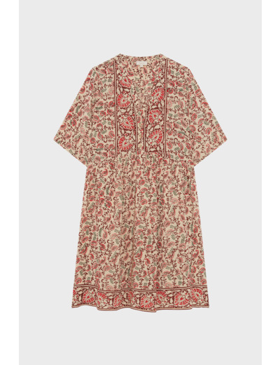 Robe courte et droite imprimé cachemire - PRIMA