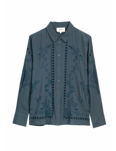 Chemise brodée à manches longues