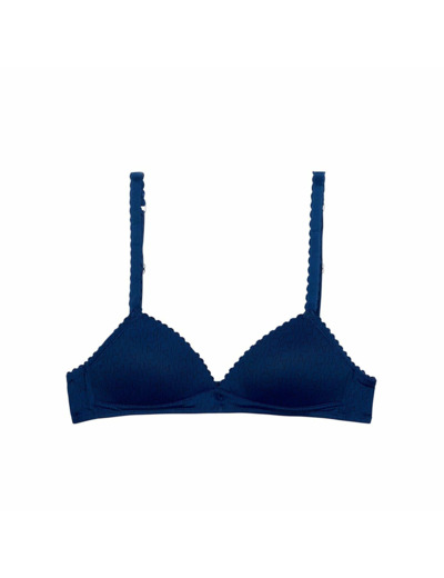 Soutien-gorge triangle à coques Coloris Jean pour fille Dim Touch