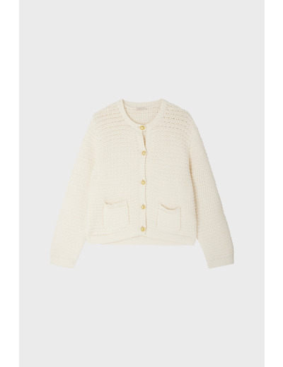 Gilet en maille à boutons - LORENN