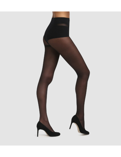 Collant noir Diam's Ventre Plat 25D