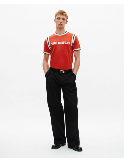 T-shirt manches courtes avec print devant red