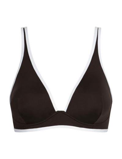 Haut de maillot de bain forme triangle sans armatures