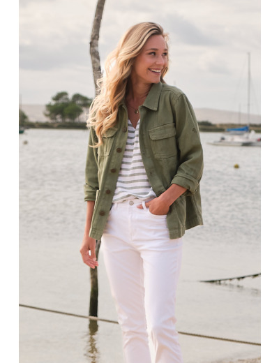 Veste femme en toile Raven