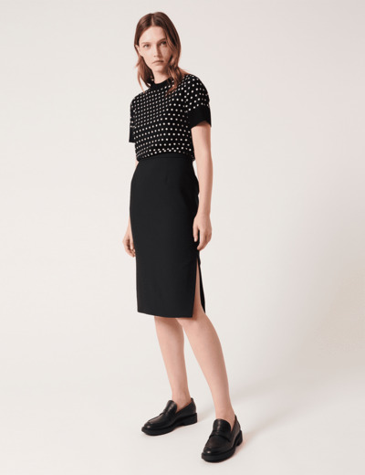 Jupe Jaden Noir en Polyester
