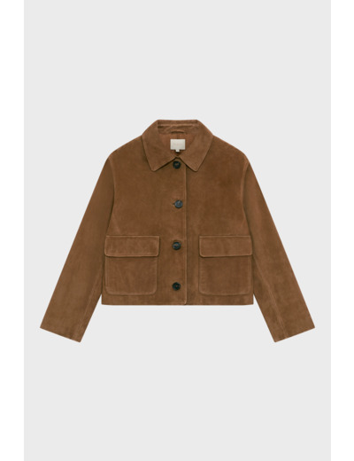 Veste en chèvre velours - NALANI