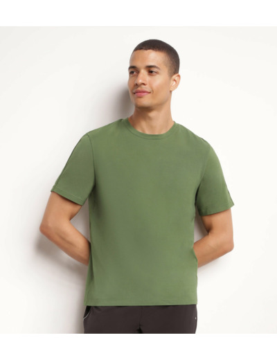 T-shirt de sport homme thermorégulateur en jersey Kaki Dim Move