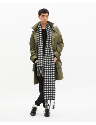 Parka à capuche kaki kaki
