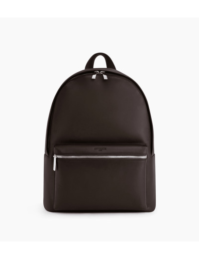 Sac à dos zippé Albert en cuir lisse