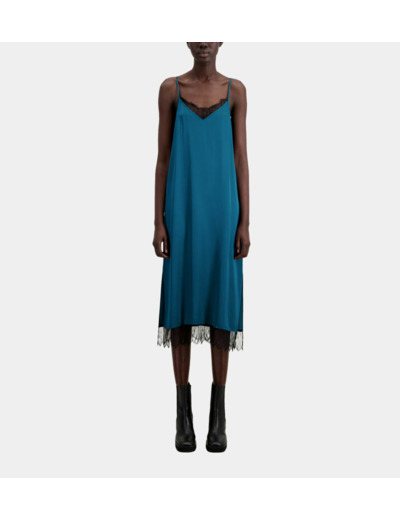 Robe Longue Bretelles medium blue