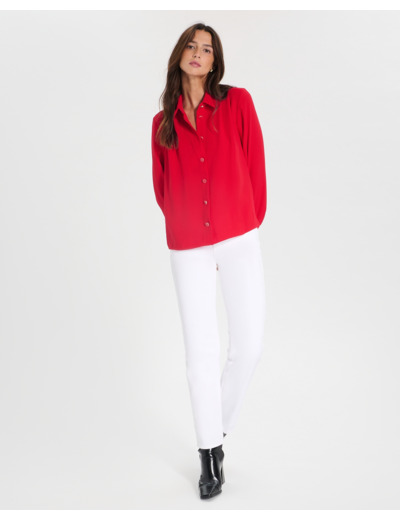 Top Tara Rouge en Polyester