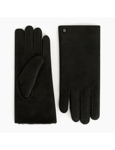 Gants femme en cuir d'agneau retourné