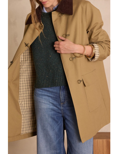Trench long en coton DANAE