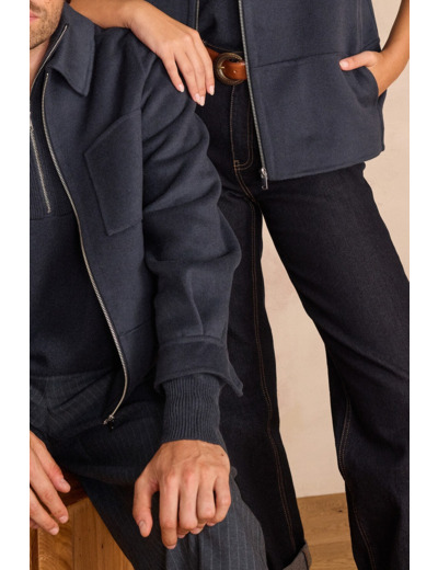 Blouson unisexe en laine AUDACIEUX