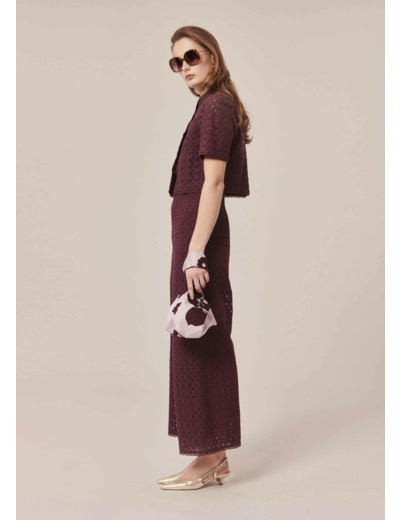 Pantalon Paquita Chocolat en Coton