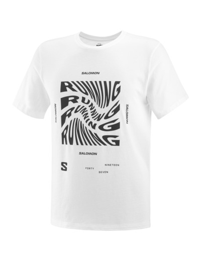 Running Graphic Ss Tee White
