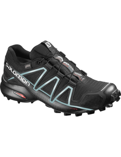 Speedcross 4 Gtx Black Black Metallic Bubble Blue