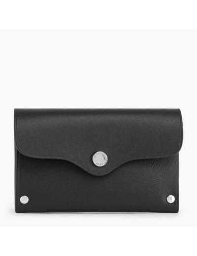 Porte cartes Sans couture en cuir lisse