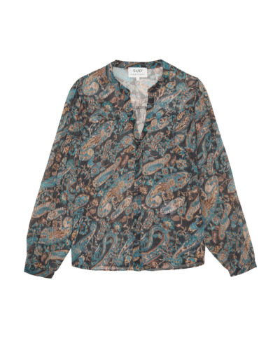 Blouse imprimée boutonnée