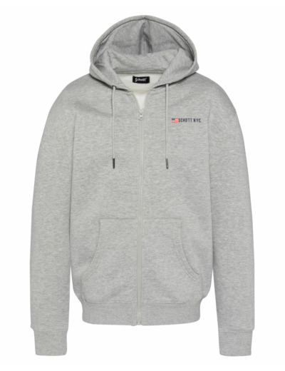 Sweat à capuche zippé SCHOTT SWHZFLAG