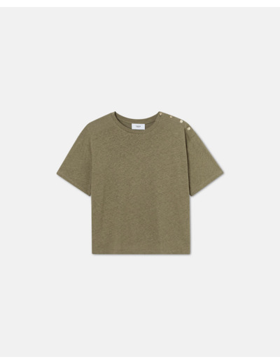 Top Tenenbaum Kaki en Coton