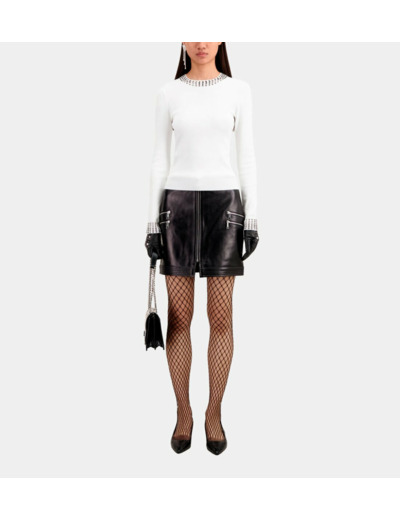 Pull Avec Details De Studs ecru
