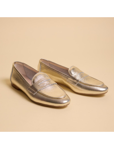Mocassins Femme Hirika Dorée