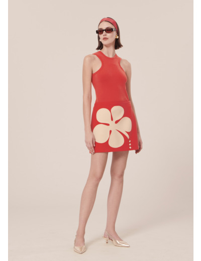Jupe Joaba Corail en Polyester