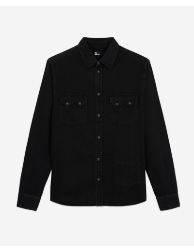 Chemise Western Black Denim