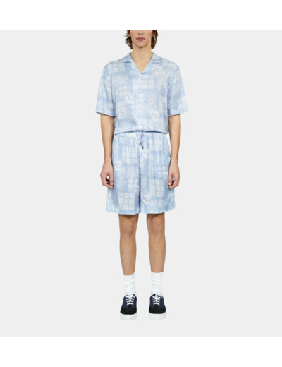 Short Imprimé navy / white