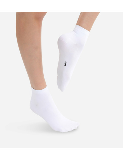 Lot de 2 socquettes blanches seconde peau Femme