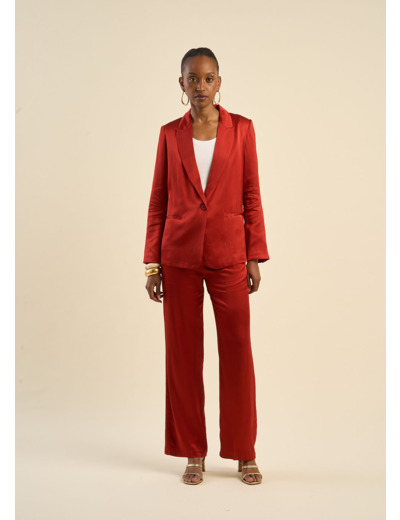 Veste de tailleur satinée